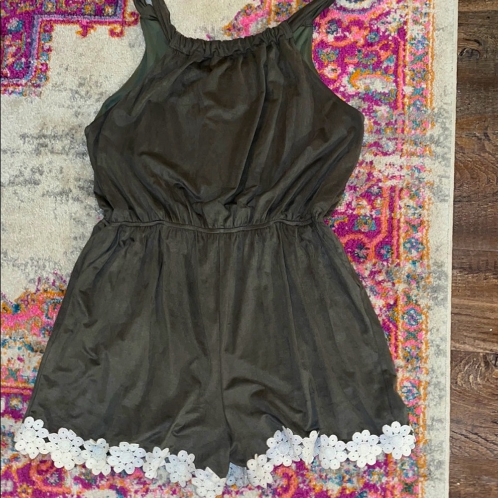 Altar'd State Velvet Romper